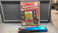 DART BOARD CABINET SET + TV FIXED WALL MOUNT