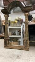 LARGE MAJESTIC WALL MIRROR W/ ELEPHANT DECOR