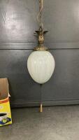 VINTAGE HANGING SWAG LIGHT - PLUGS INTO WALL
