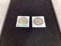 CANADIAN SILVER DOLLARS - 1963 + 1967