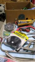 Box of assorted tools