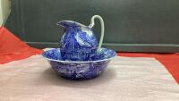 SMALL WATER PITCHER & BASIN - JAMES KENT OLD FOLEY