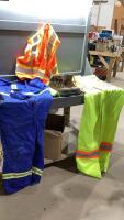 DAKOTA FR COVERALLS (MED), CONDOR COVERALLS (48), SAFETY VEST (L/XL) WORKLOAD HARD TOE BOOTS