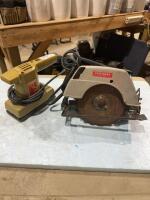Craftsman circular saw, Black & Decker inline sander, 1/3 sheet