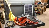 INFLATABLE KONDOR BOAT, WITH PADDLES, AIR FOOT PUMP + SOLAR PANEL