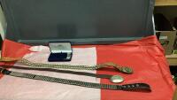 (3) MEN'S BELTS & A FEW COLLECTOR PINS