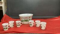 VINTAGE TOM & JERRY BOWL & MUG SET