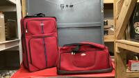 CAMBRIDGE ROLLING SUITCASE & DUFFEL BAG - RED