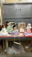 (8) PORCELAIN DOLLS