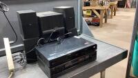 RCA SPEAKERS, LG BLU RAY + JVC RECEIVER