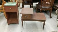 (2) VINTAGE SIDE TABLES