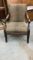 LEOPARD PRINT OCCASIONAL CHAIR