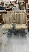 (4) RETRO ROLLING KITCHEN CHAIRS
