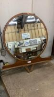 ANTIQUE ROUND MIRROR FOR DRESSER/VANITY