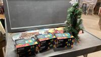 CHRISTMAS INDOOR LIGHTS, SMALL TREE, PLACE MATS