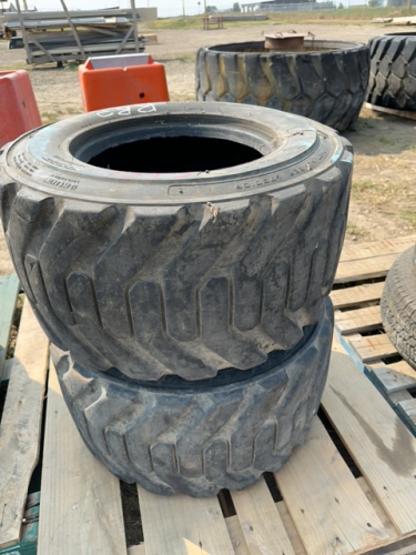 2 Skid Steer tires