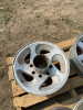 Set of 4+1 aluminum trailer rims - 2