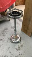 ANTIQUE STAND ASHTRAY - HAS TRAY