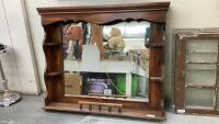 VINTAGE MIRROR W/ SIDE SHELVING