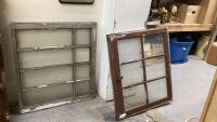 (2) ANTIQUE WINDOWS