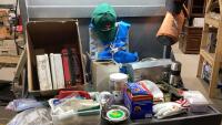 (2)BOXES - SAFETY SUPPLY, CAMP STOVE, FIRE STARTER KIT