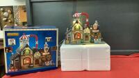 LEMAX PORCELAIN CHRISTMAS VILLAGE - "BELL'S COURMET POPCORN FACTORY"