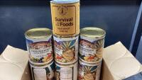 (7) CANS HARD RED WHEAT - VACUUM PACKED (6)DRI HARVEST + (1) TRUE NORTH
