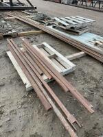 Pallet of miscellaneous steel pieces