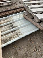 Stack of steel sheeting