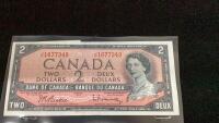1954 CANADA $2 BILL