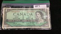 CANADA 1954 $1 BILL