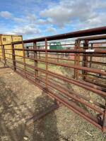 30 foot Heavy duty freestanding steel panel with 14 foot gate