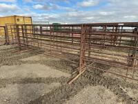 (4) 24 foot freestanding light duty steel panels/Bidding per panel