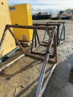 Three heavy duty steel stands