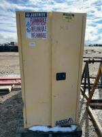 Two door steel cabinet