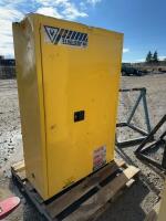 Two door steel cabinet