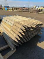 Bundle of 4 inch X6 foot driver post