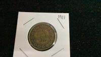 CANADA 1911 LARGE 1 CENT COIN