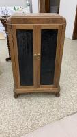 SMALL ANTIQUE CABINET W/ SHELVES
