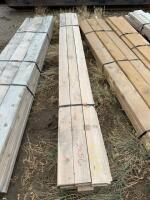 Small package of 8 foot one by four spruce