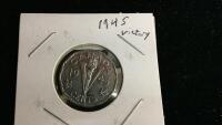 CANADA 1945 5 CENT PIECE