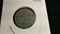 CANADA 1935 FIVE CENT COIN