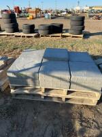 Gray concrete blocks