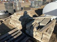 Two pallets of concrete landscape rock
