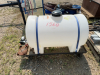 Water tank on skid with small pump