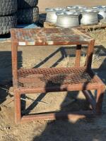 Set of steel stairs