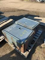 Two steel cabinets