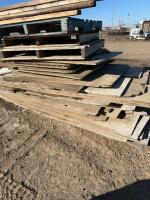 Stack of used plywood