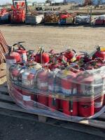 Pallet of fire extinguishers