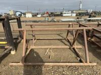 Pair of steel pipe racks